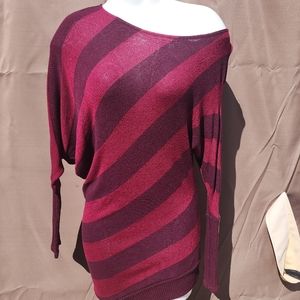 Maroon and Red Long Sleeve Shirt